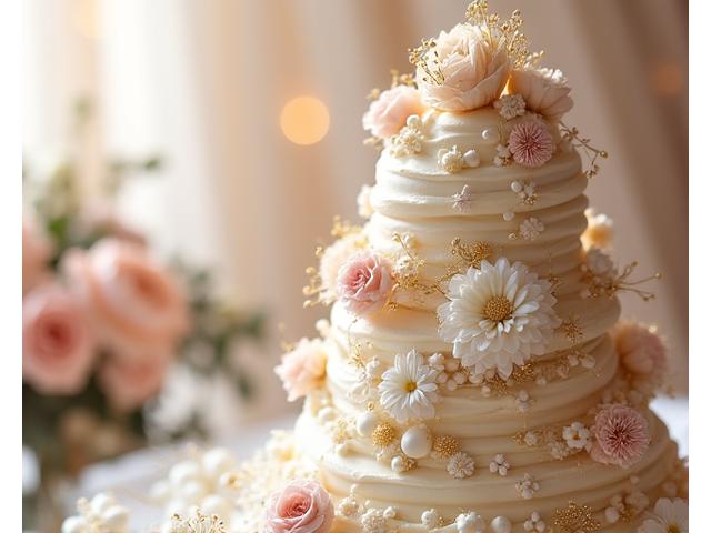Pièce montée de mariage élégante