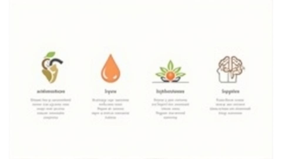 Infographie illustrant la composition et les bénéfices de différents ingrédients fonctionnels comme les fibres de psyllium, les graines de lin, le curcuma et la spiruline, avec des icônes scientifiques.