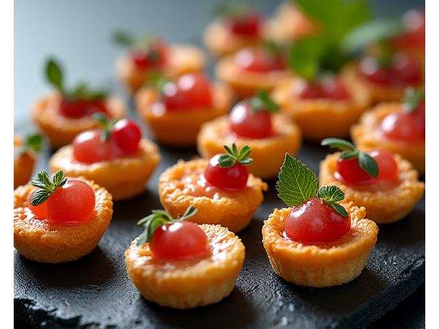 Assortiment raffiné de mignardises salées et sucrées pour un cocktail